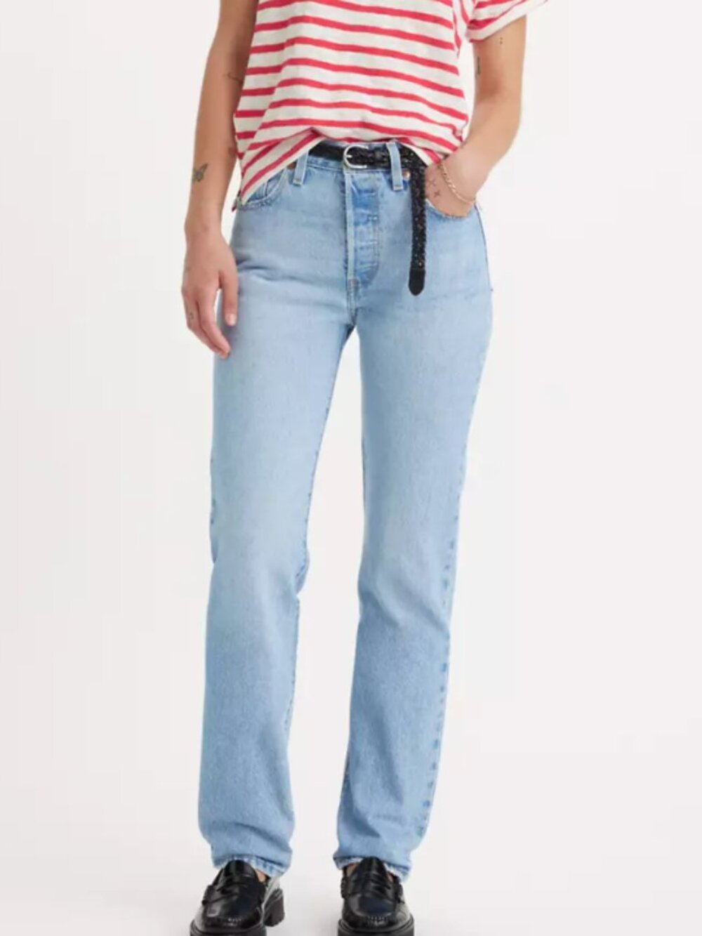 Levi Light Washed 501® Original Fit Women's Jeans 28